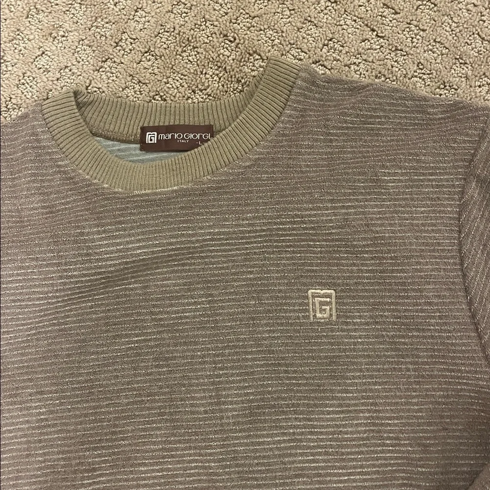 Mario Giorgi L Men's Gray Sweater